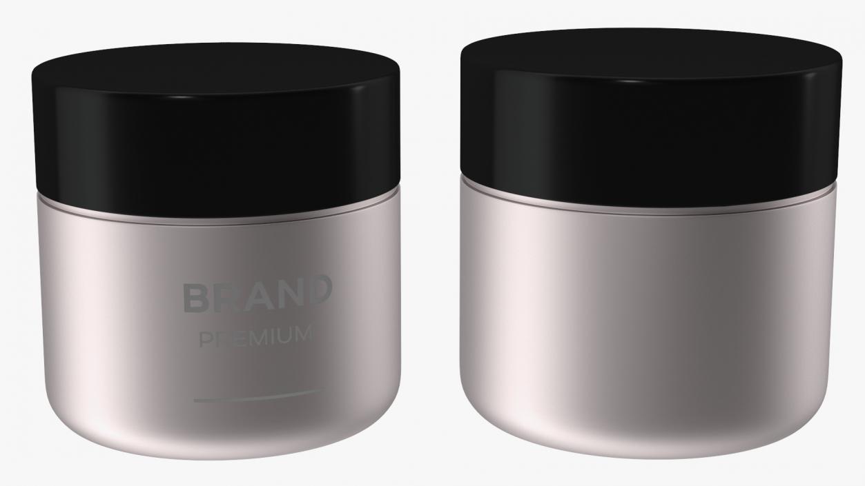 3D model Black Cream Jar