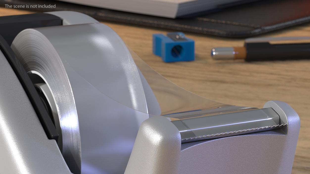 Scotch C60ST Desk Tape Dispenser Transparent 3D model