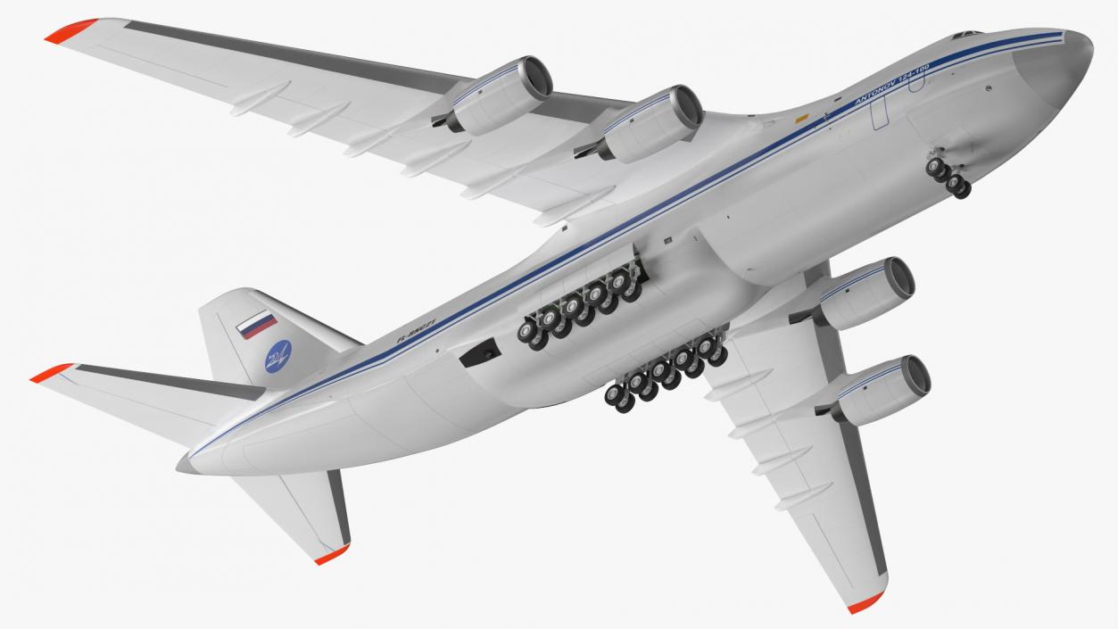 3D Antonov An124 100 Ruslan Aircraft model