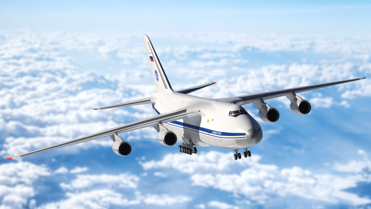 3D Antonov An124 100 Ruslan Aircraft model