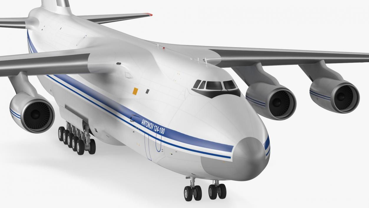 3D Antonov An124 100 Ruslan Aircraft model