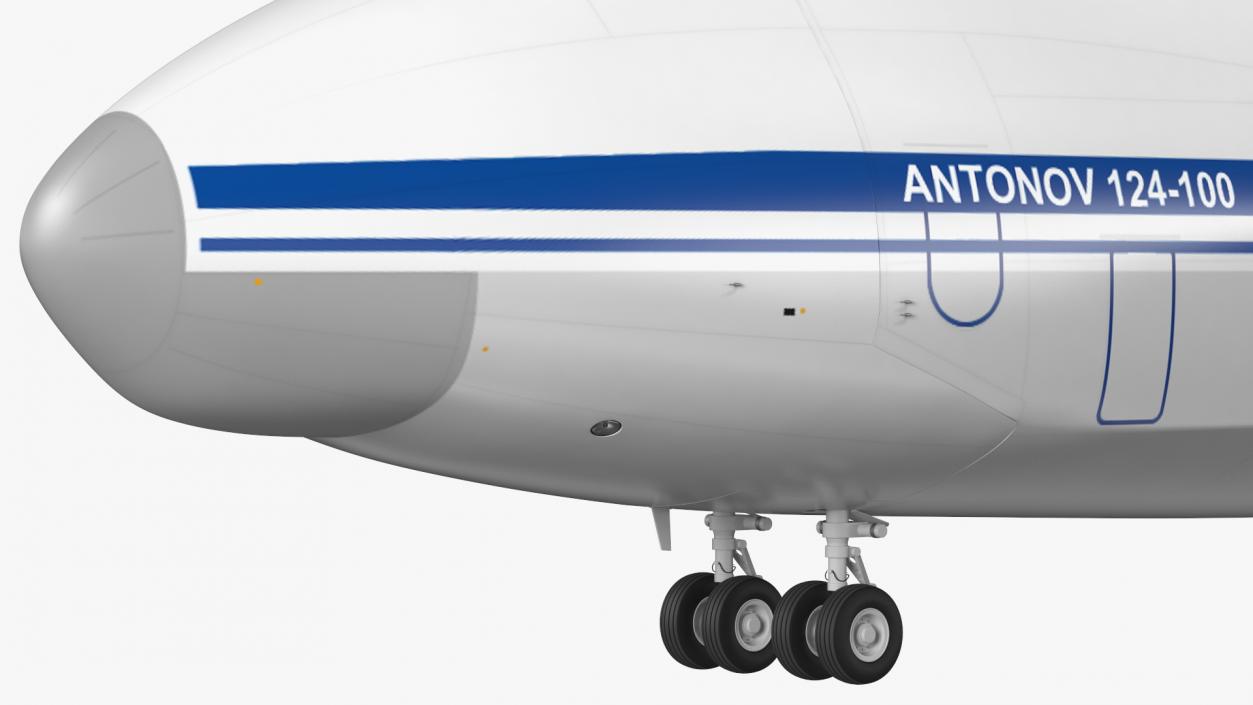 3D Antonov An124 100 Ruslan Aircraft model