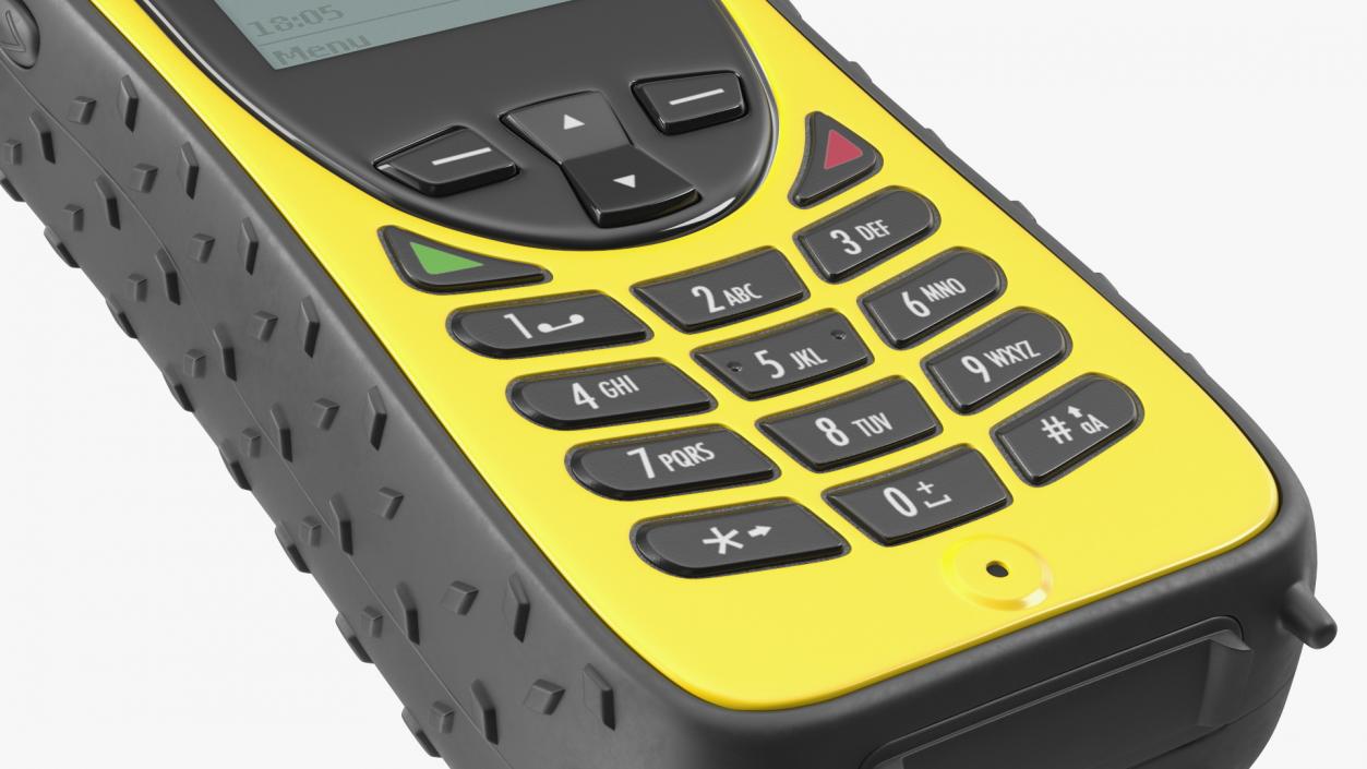 3D Satellite Phone Iridium Extreme Yellow model