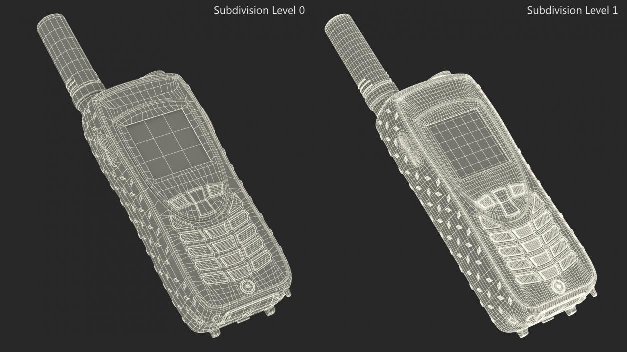 3D Satellite Phone Iridium Extreme Yellow model