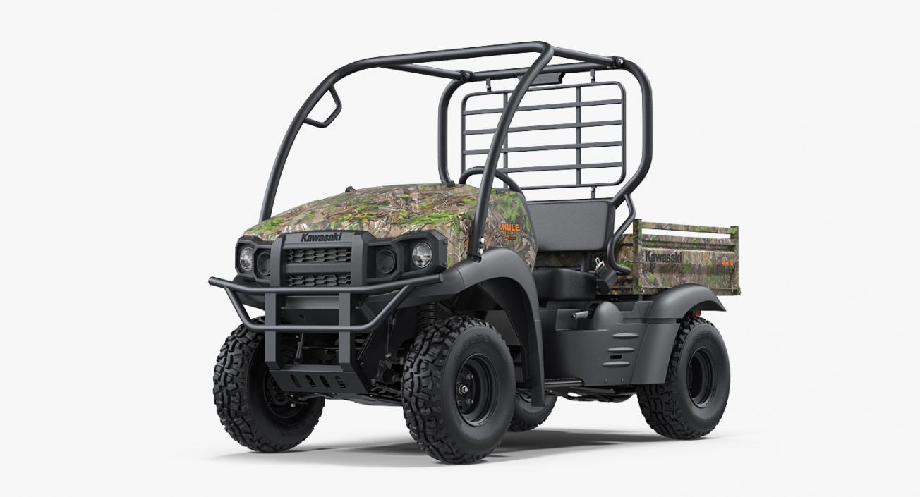 3D Kawasaki Mule 2019 SX 4x4 Camo Clean