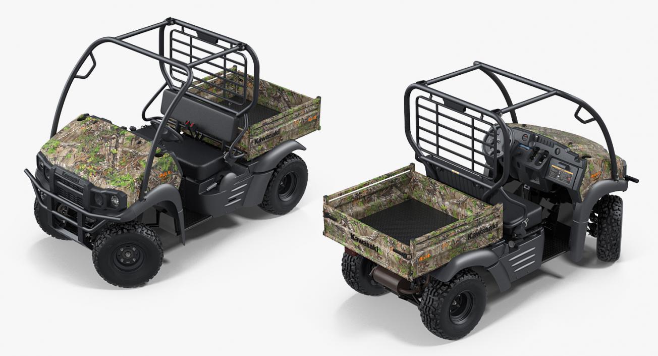 3D Kawasaki Mule 2019 SX 4x4 Camo Clean