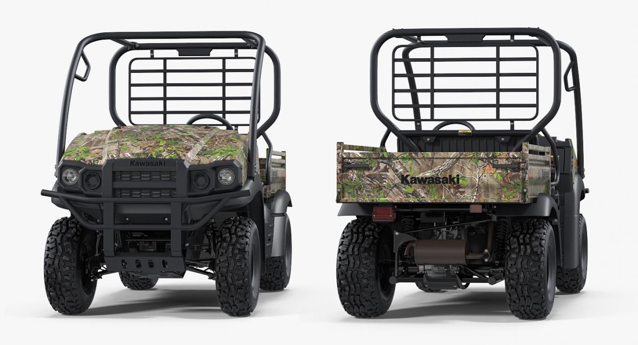 3D Kawasaki Mule 2019 SX 4x4 Camo Clean