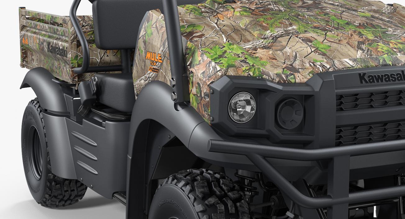 3D Kawasaki Mule 2019 SX 4x4 Camo Clean