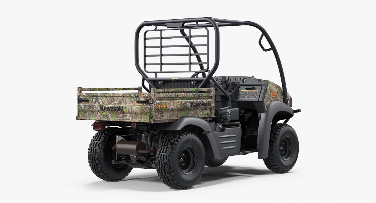 3D Kawasaki Mule 2019 SX 4x4 Camo Clean