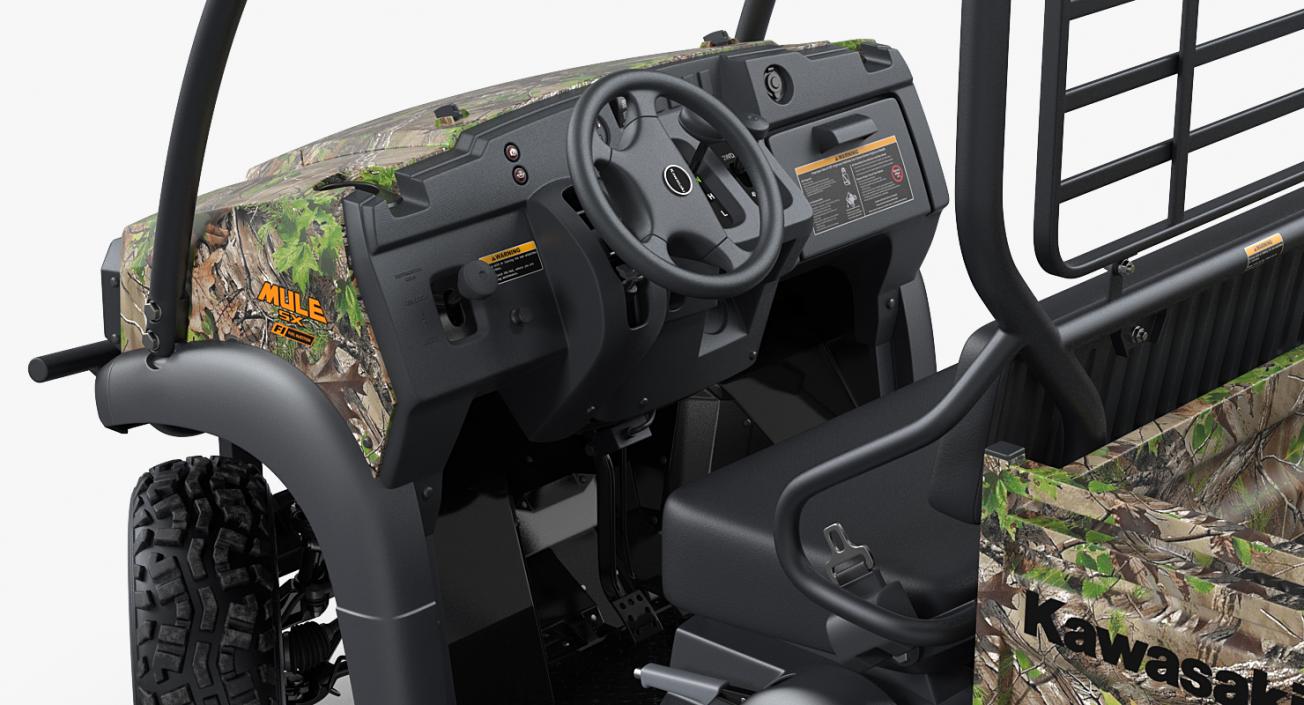 3D Kawasaki Mule 2019 SX 4x4 Camo Clean