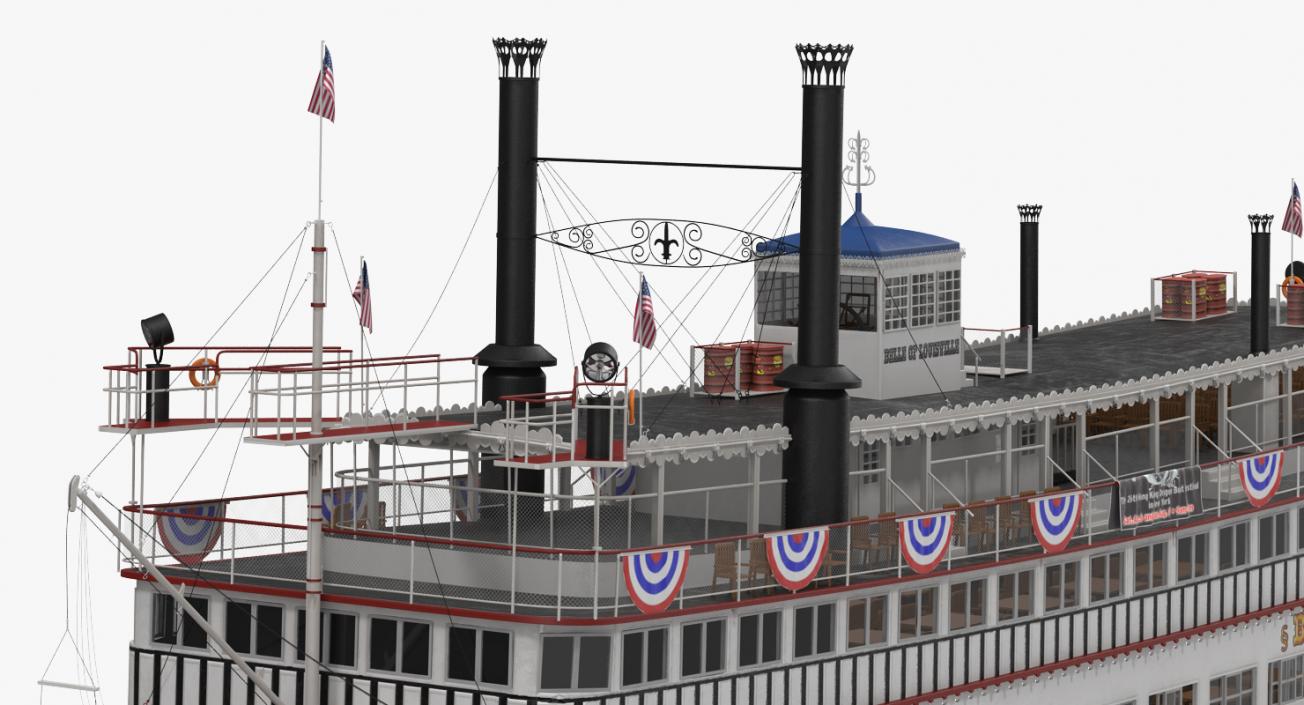 Wheeled Steamboat 3D