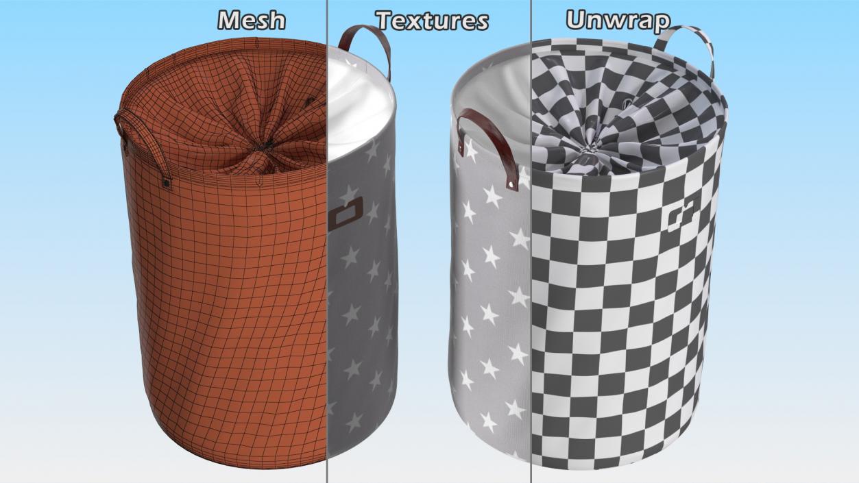 3D Laundry Baskets Collection