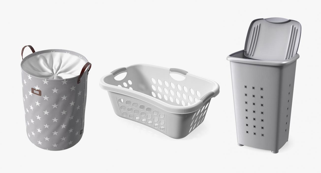 3D Laundry Baskets Collection