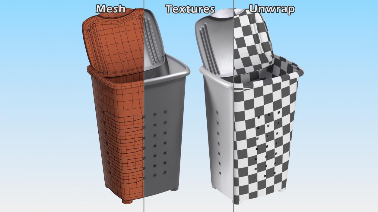 3D Laundry Baskets Collection