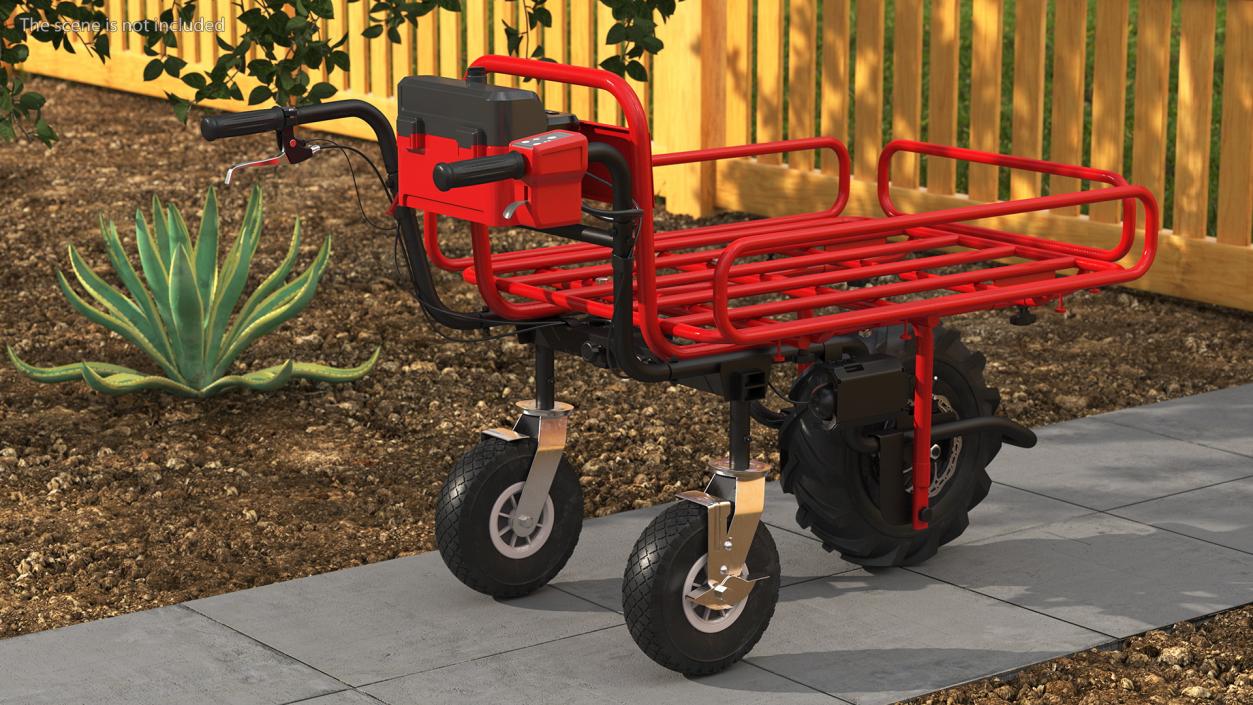 3D model Flatbed Wheelbarrow Pipe Frame