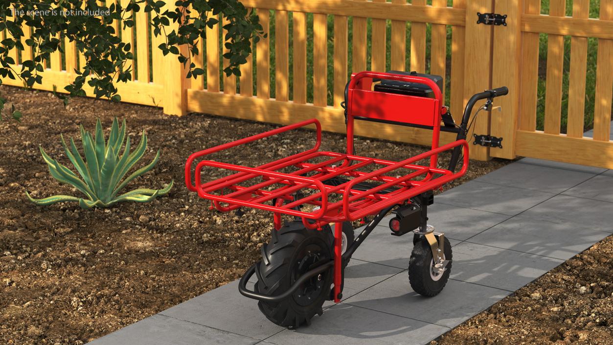 3D model Flatbed Wheelbarrow Pipe Frame