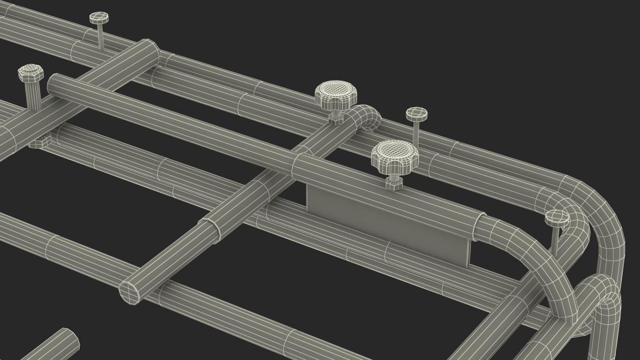 3D model Flatbed Wheelbarrow Pipe Frame