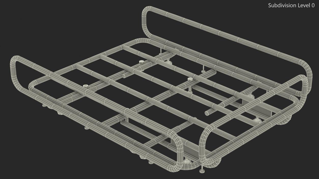 3D model Flatbed Wheelbarrow Pipe Frame