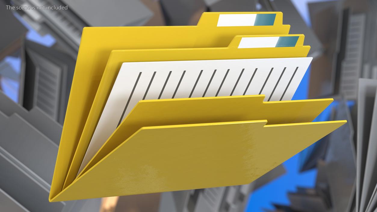 3D model Computer Folder Icon