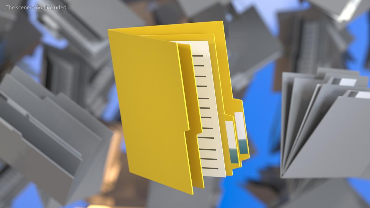 3D model Computer Folder Icon