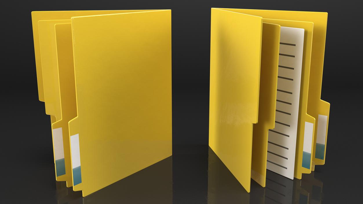 3D model Computer Folder Icon