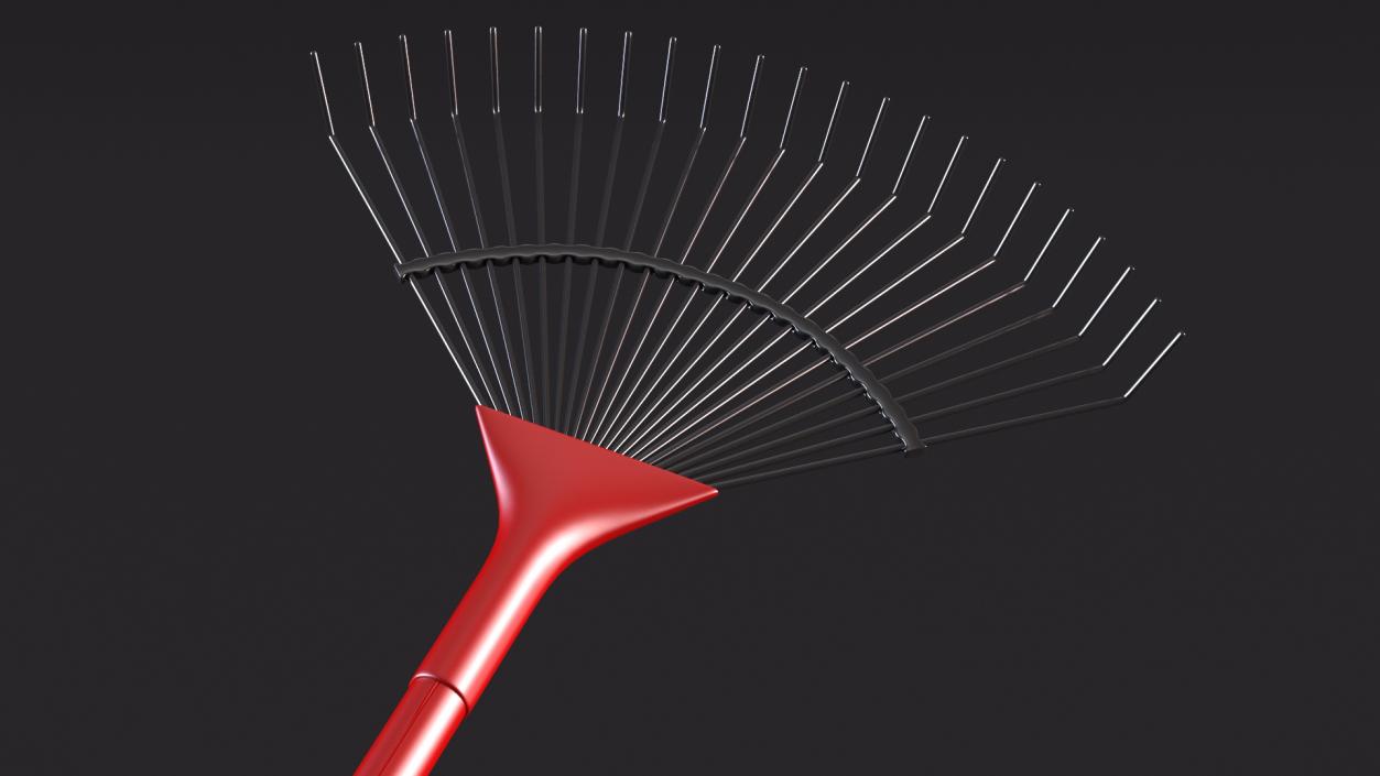 3D model Chinese Grandpa with Rake