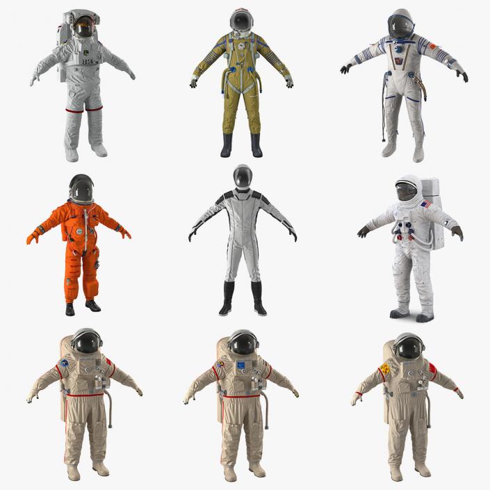 Space Suits Collection 5 3D model