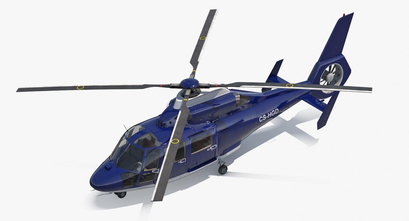 Civil Helicopter Eurocopter SA 365 C Dauphin 3D model