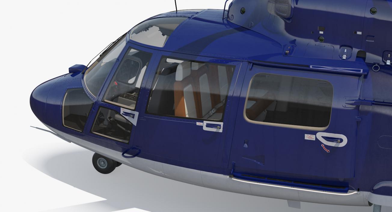 Civil Helicopter Eurocopter SA 365 C Dauphin 3D model