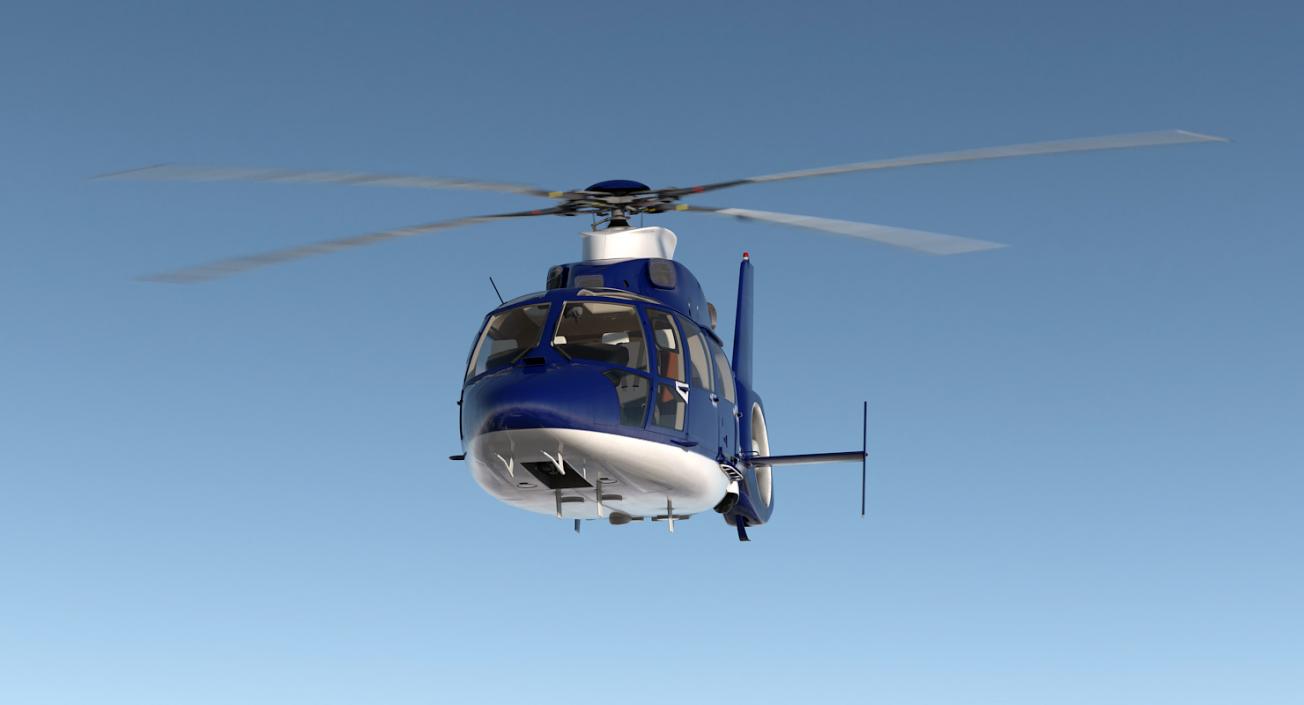 Civil Helicopter Eurocopter SA 365 C Dauphin 3D model