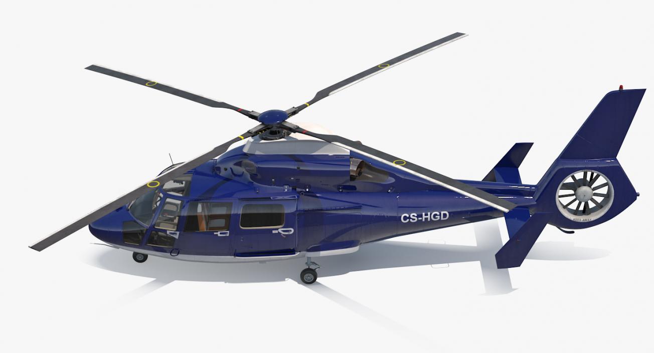 Civil Helicopter Eurocopter SA 365 C Dauphin 3D model