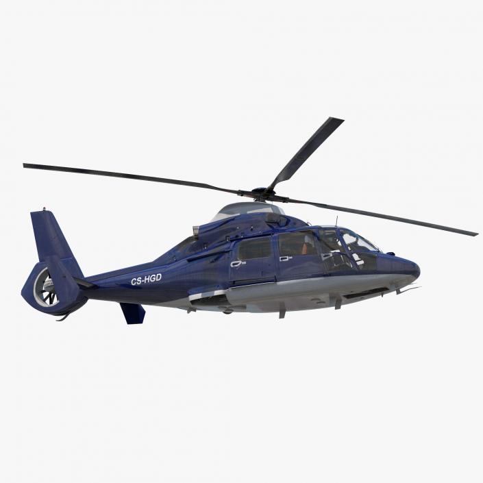 Civil Helicopter Eurocopter SA 365 C Dauphin 3D model