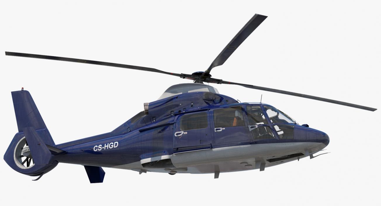 Civil Helicopter Eurocopter SA 365 C Dauphin 3D model