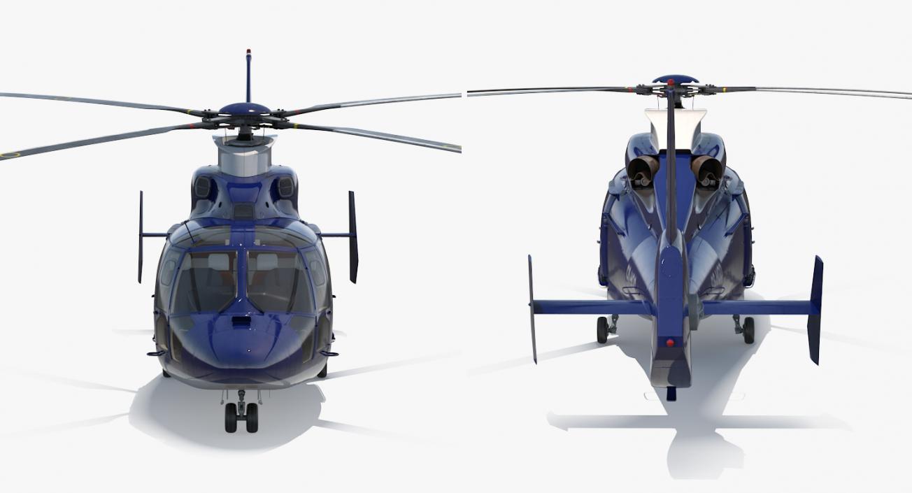 Civil Helicopter Eurocopter SA 365 C Dauphin 3D model