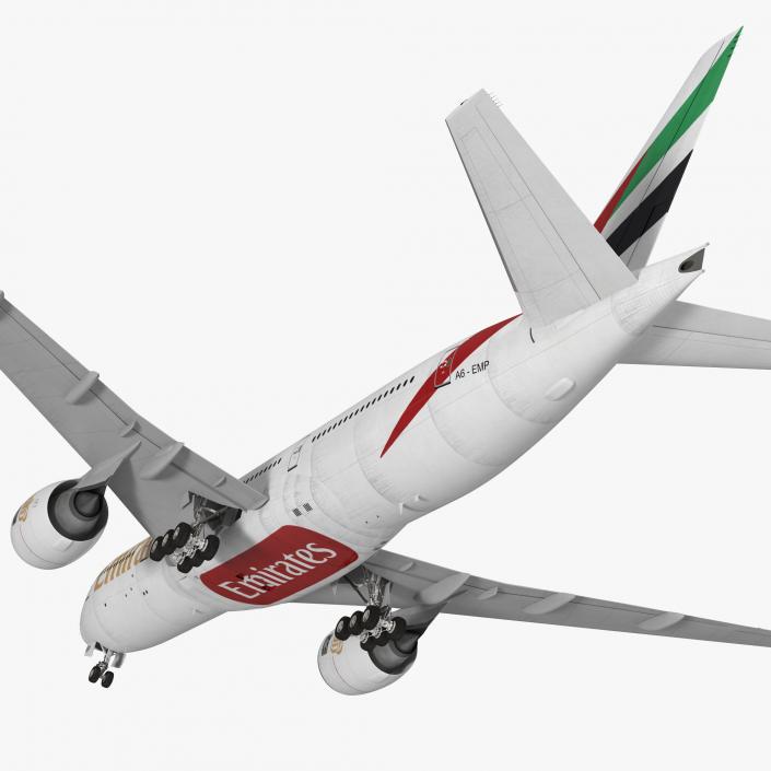 3D Boeing 777-200  Emirates Airlines model