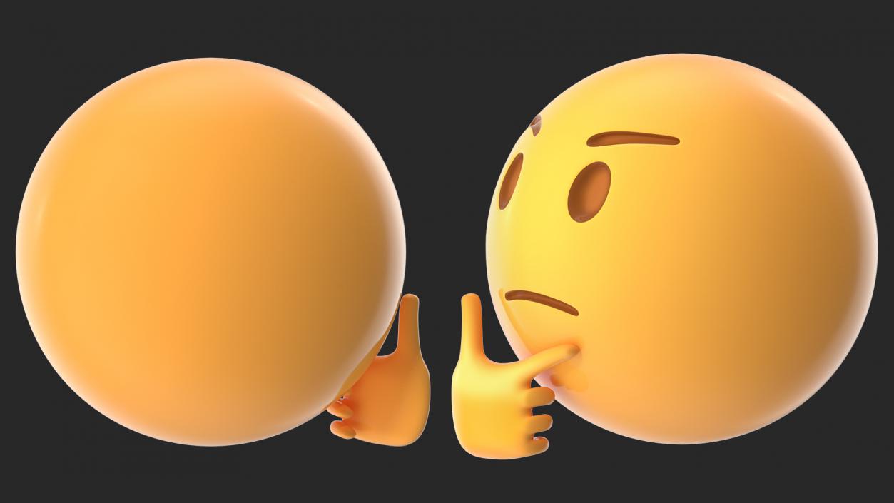 Thinking Emoji 3D model