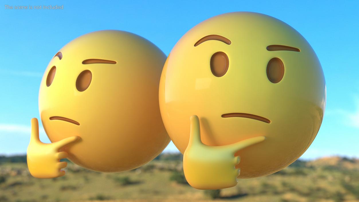 Thinking Emoji 3D model