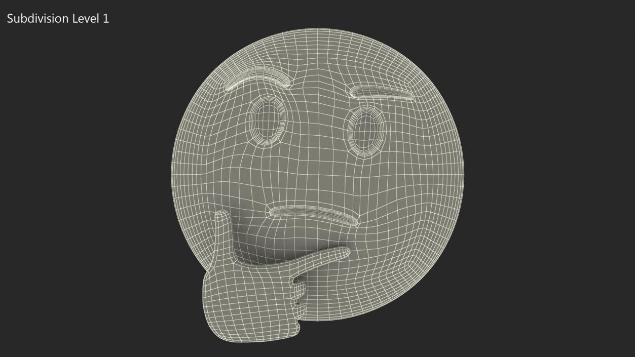 Thinking Emoji 3D model