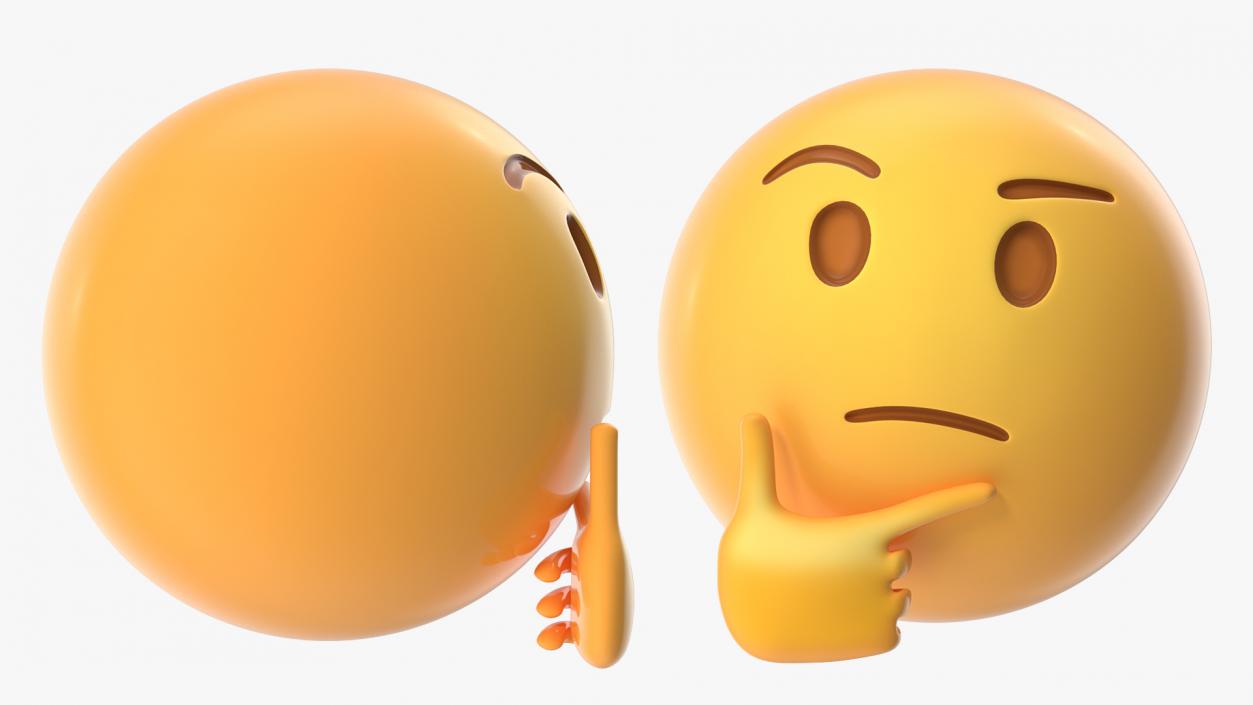 Thinking Emoji 3D model