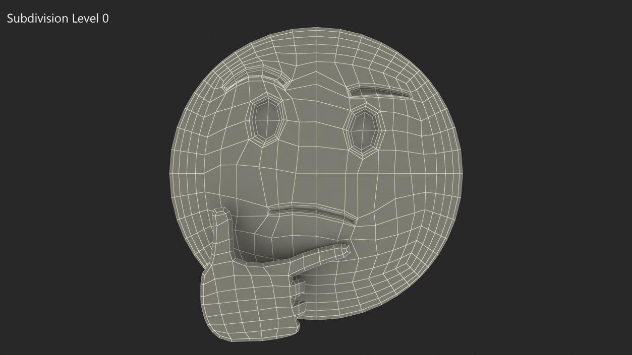 Thinking Emoji 3D model