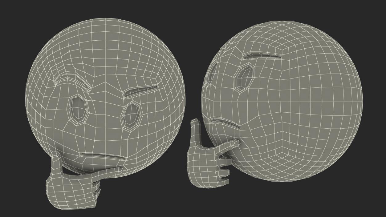 Thinking Emoji 3D model