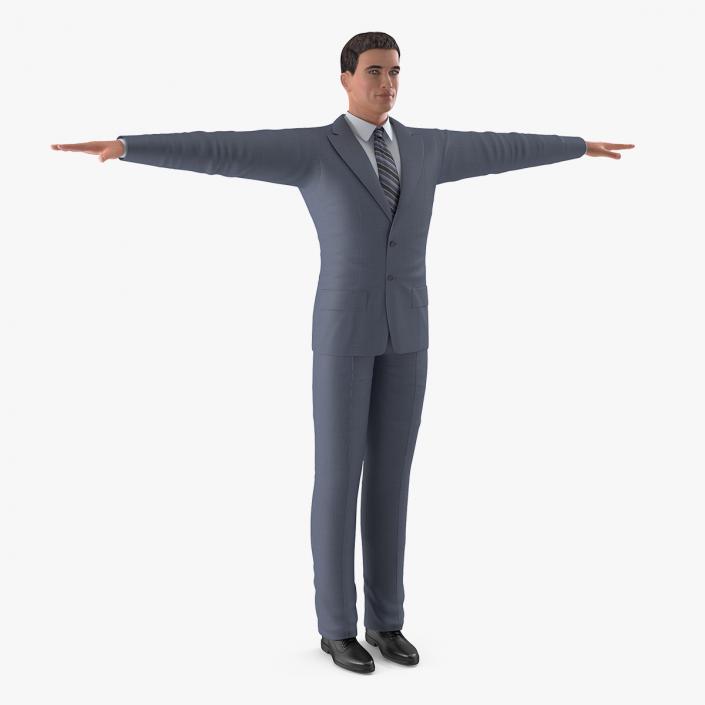 Man in Business Suit T-Pose 3D