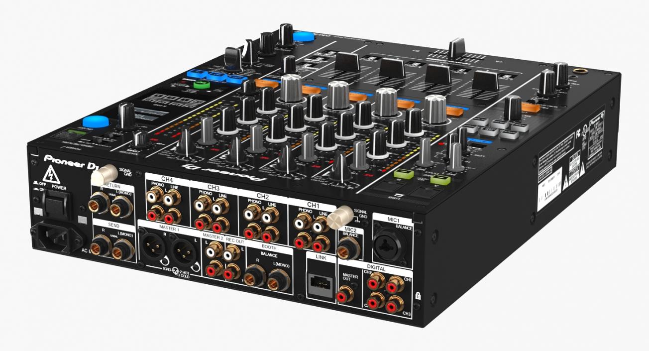 3D Professional DJ Mixer Pioneer DJM 900NXS2