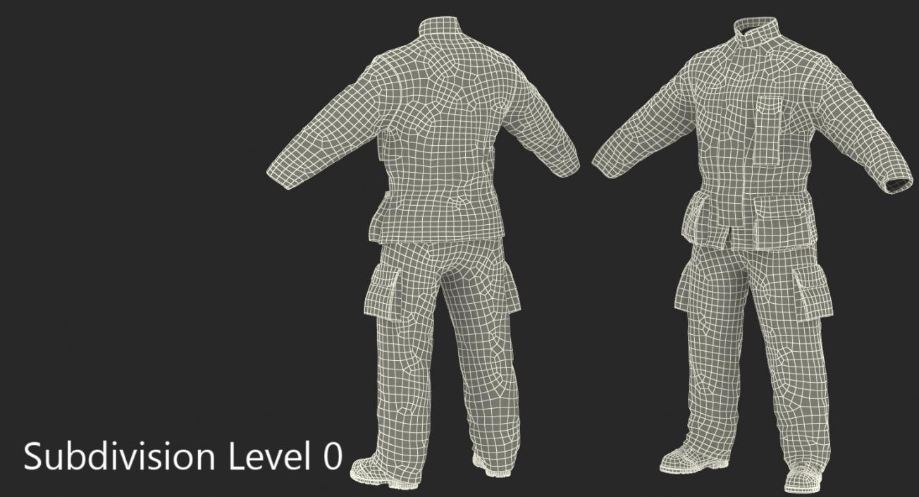 3D Firefighter Uniform 2