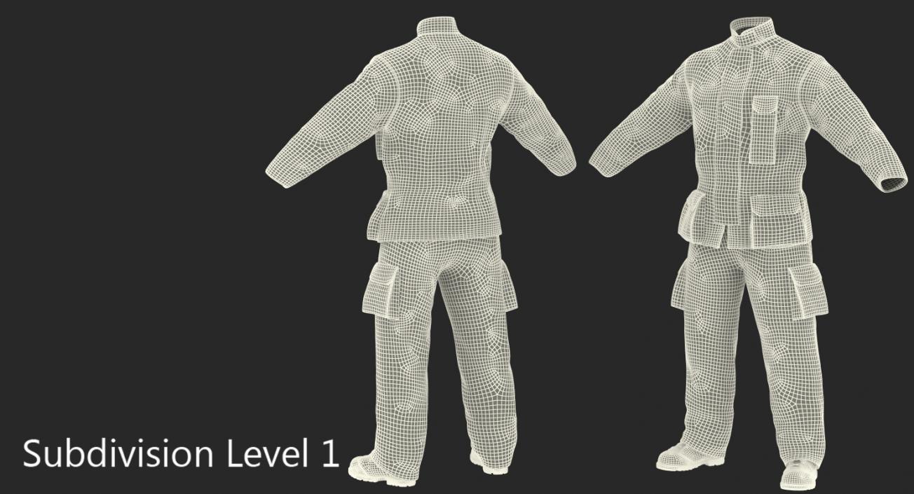 3D Firefighter Uniform 2