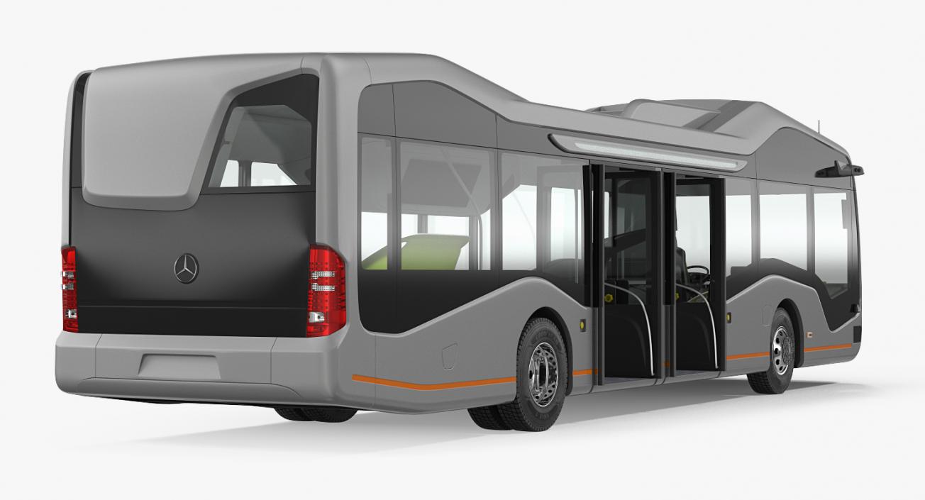 3D Mercedes Future Bus Rigged