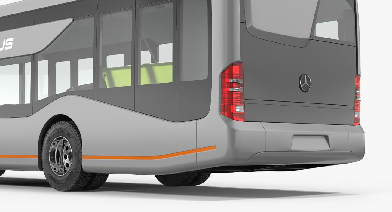 3D Mercedes Future Bus Rigged