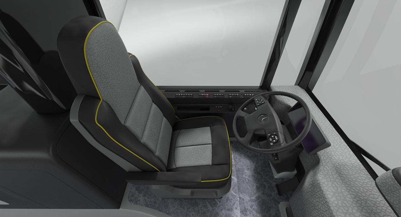 3D Mercedes Future Bus Rigged