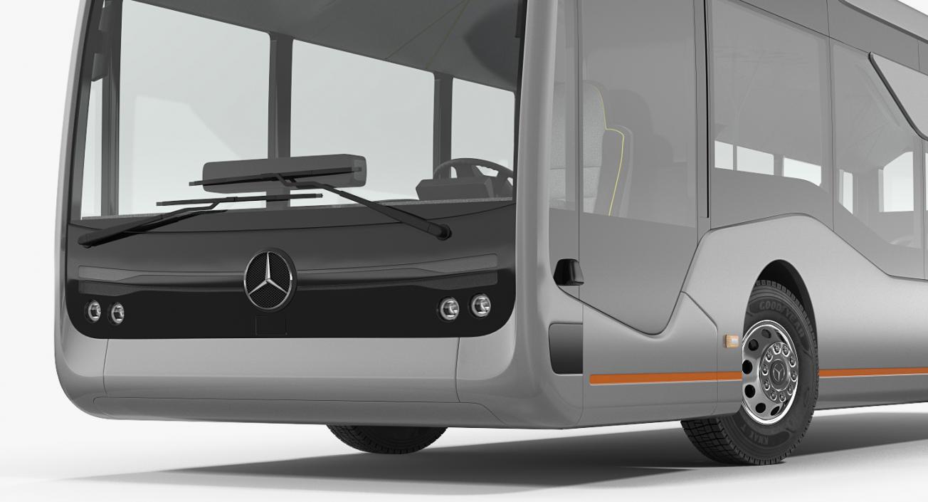 3D Mercedes Future Bus Rigged