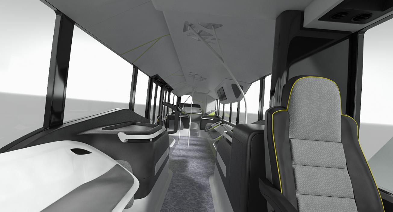 3D Mercedes Future Bus Rigged